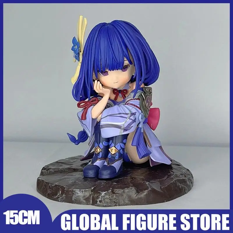 Genshin Impact Yoimiya Raiden Shogun Naganohara Yoimiya Yae Miko figurki Model Q wersja Anime Decaration lalki prezenty zabawki