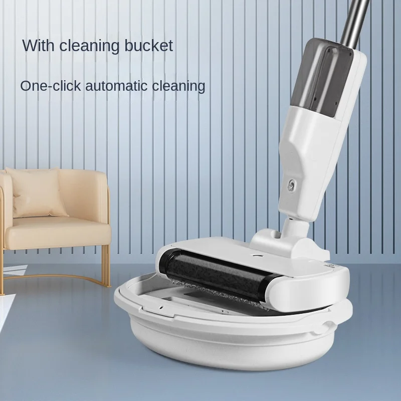 Wireless Smart Household Hand Washing Machine Hand Wash Free Electric Mop Sweep Suction Mop Dry and Wet Dual Mopping Machine