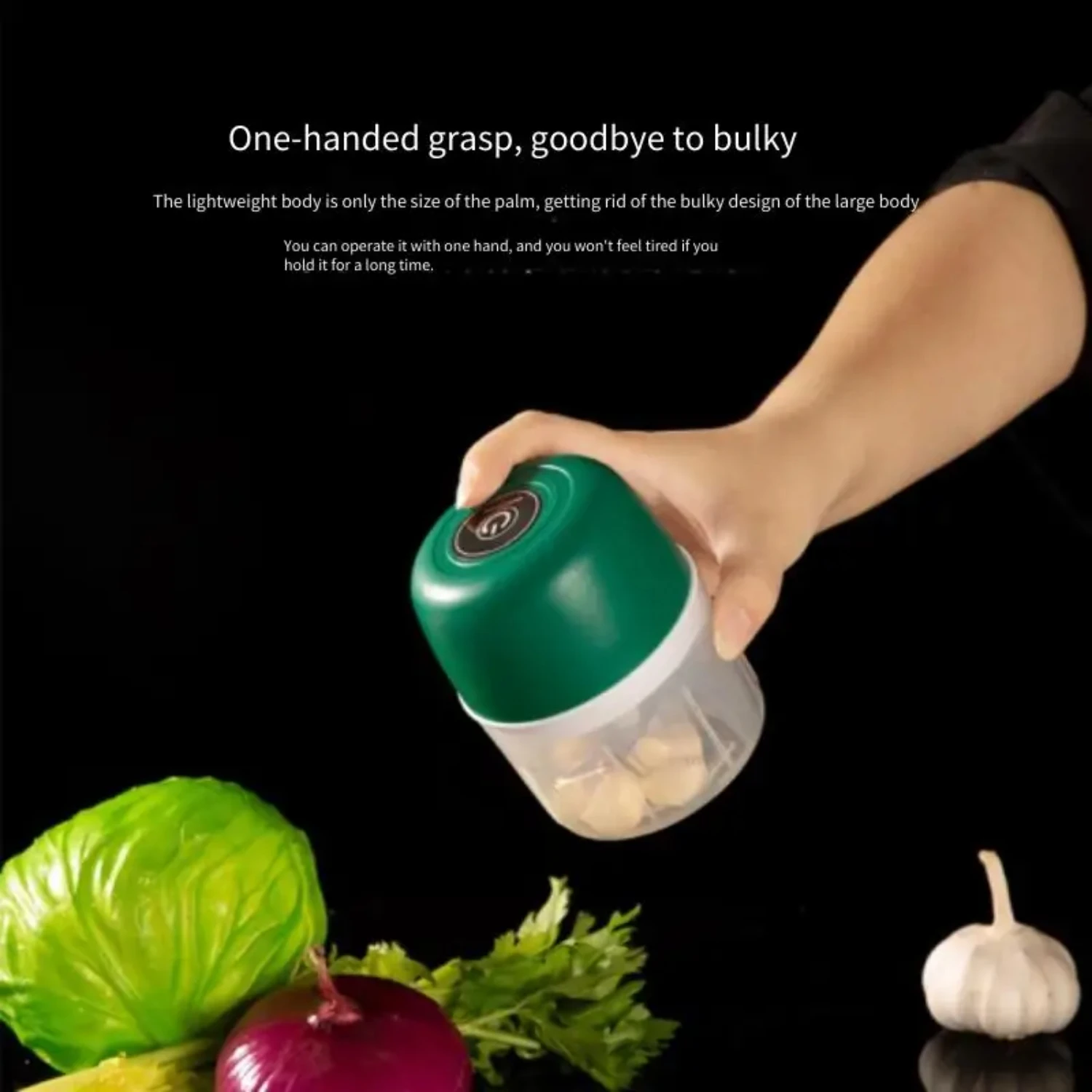 2025new เครื่องบดเนื้ออาหารใบมีดสแตนเลส 5W ผักและผลไม้ Chopper เครื่องบดครัว