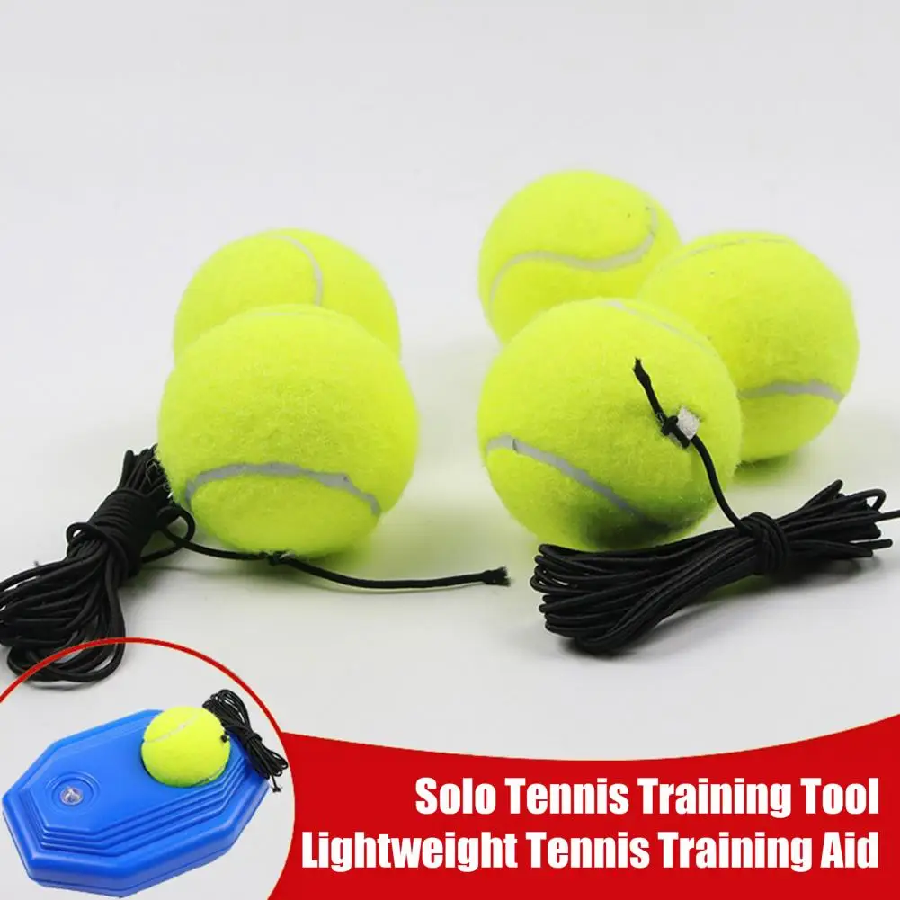 Set di rimbalzo per Tennis da Tennis con cordino elastico per adulti strumento di allenamento per bambini con 2 palline da Tennis per auto