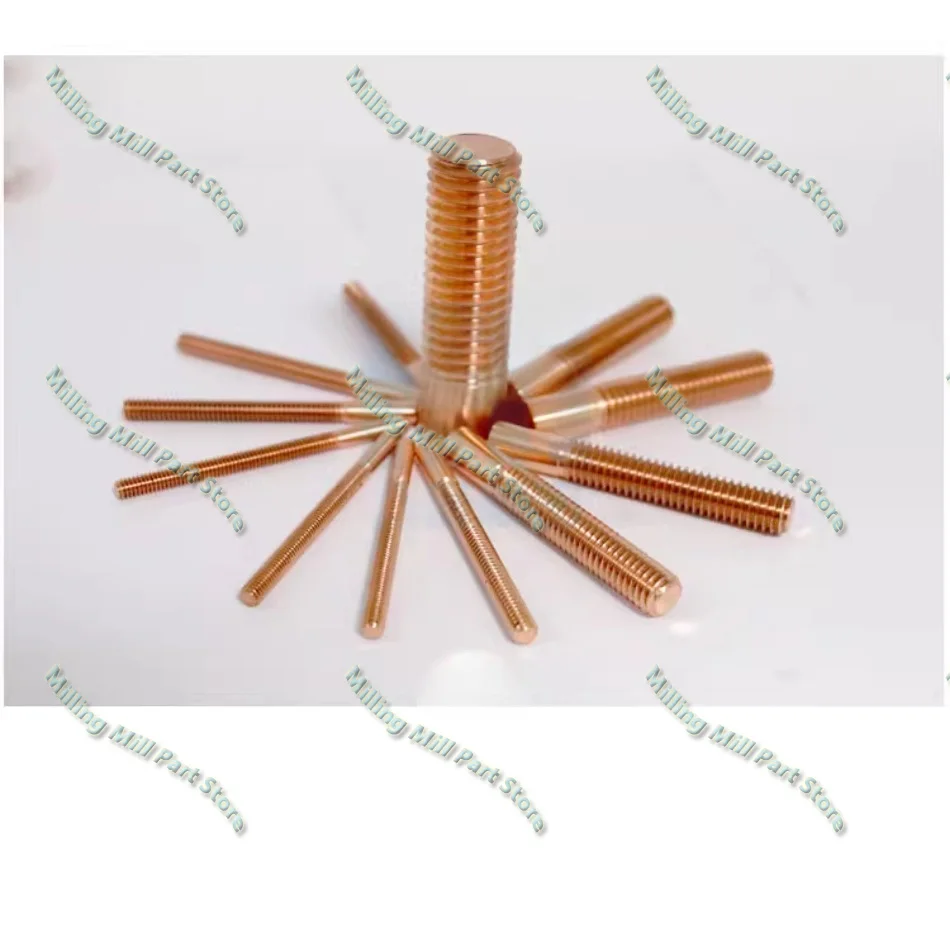 Pure Copper Tapping Electrodes for Spark EDM Thread Electrode Discharge Red Copper Screw Tooth Metric M2-M20