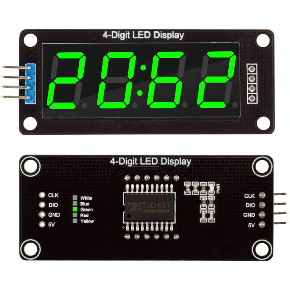 TM1637 LED Display Module For Arduino 7 Segment 4 Bits 0.36 0.56 Inch Clock RED Anode Digital Tube Four Serial Driver Board Pack