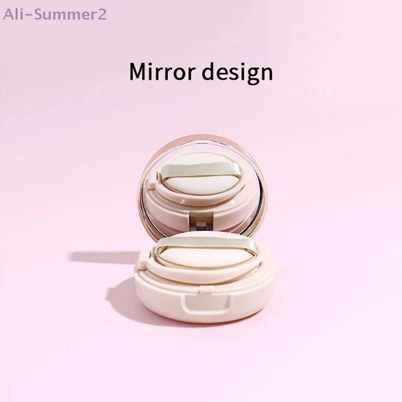 6 جرام وسادة هوائية فارغة علبة منتفخة محمولة لمستحضرات التجميل مع مرآة إسفنجية لبودرة كريم أساس BB #5