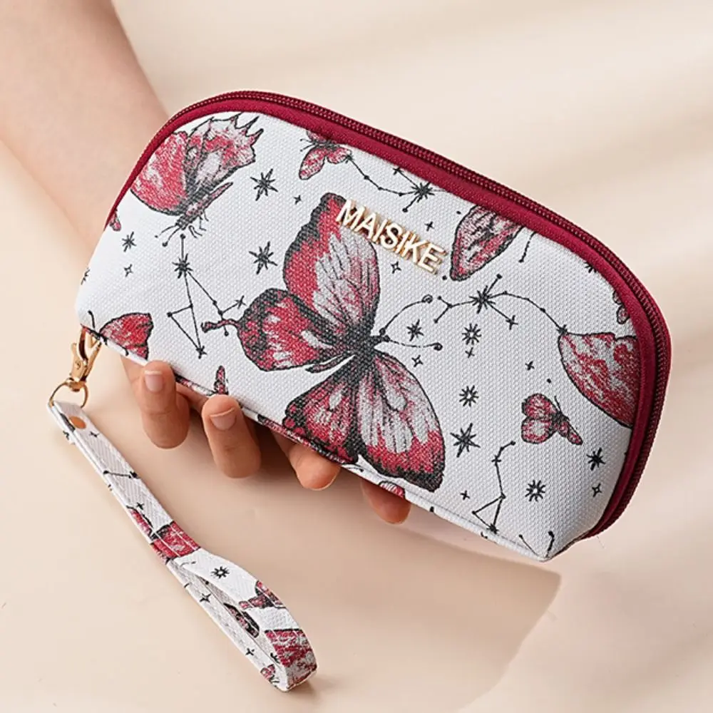 Jacquard Butterfly Clutch Wallet Coin Pocket Clutch Bag Flower Handbag Coin Purse Credit Card Holder Women Long Purse Women