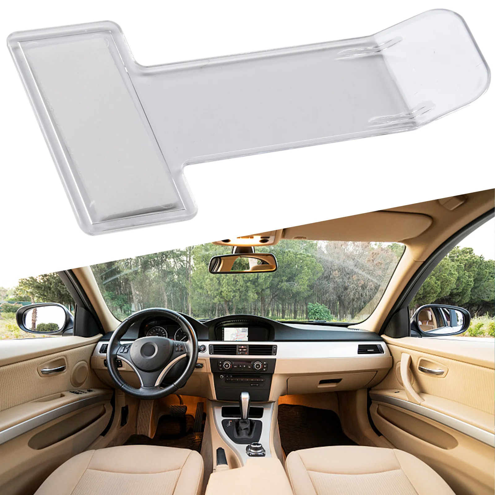Auto Fahrzeug Parkplatz Ticket Genehmigung Halter Clip Aufkleber Windschutzscheibe Verschluss Kit Kunststoff Genehmigung Karte Halter Clip Aufkleber Auto Teil