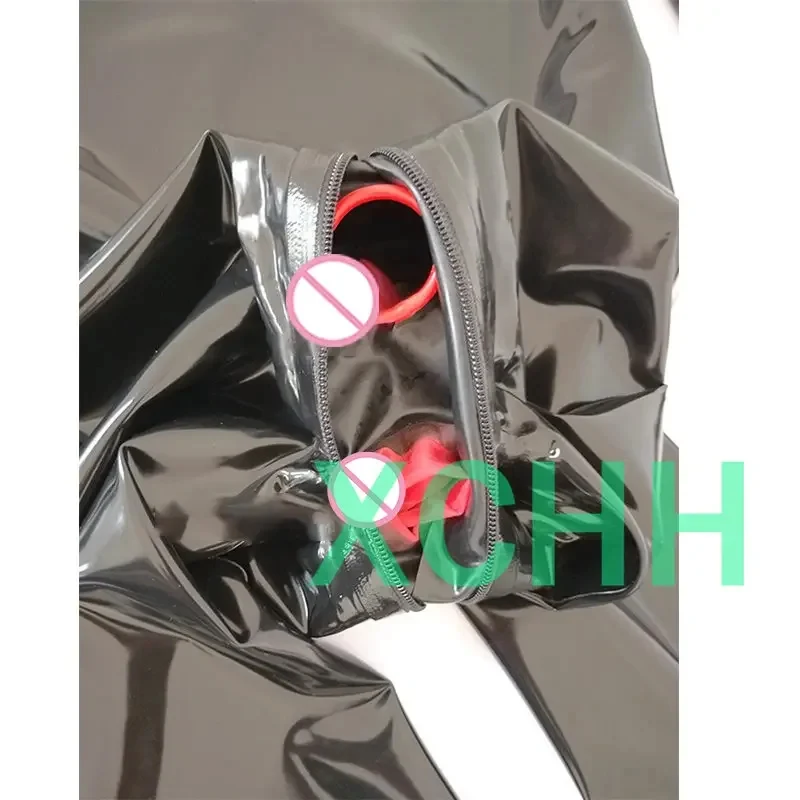 

x;3,r'b\7/Handmade Nature Sexy Men Latex Catsuit Socks Gloves with Croth Zippers Front and Back Hole Full C6;n,9\j/5'k