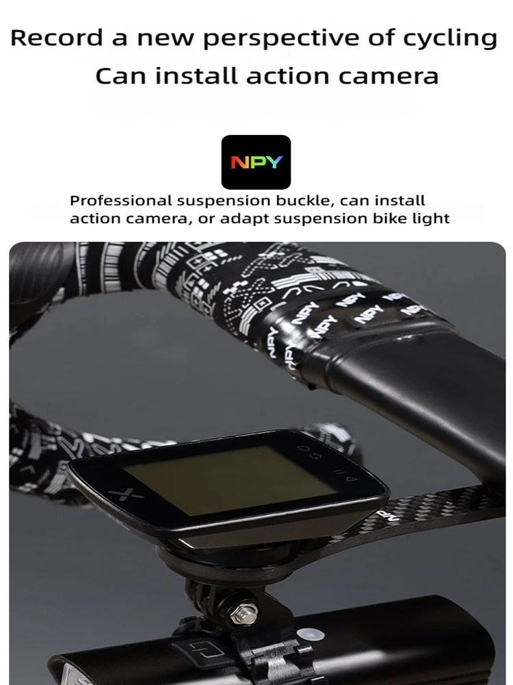 AliExpress Vanork NPY Ultra-Light Carbon Fiber Road Bike Meter Holder Multi-Function Stopwatch Speedometer Holder Suitable For Garmin Bryton Gopro
