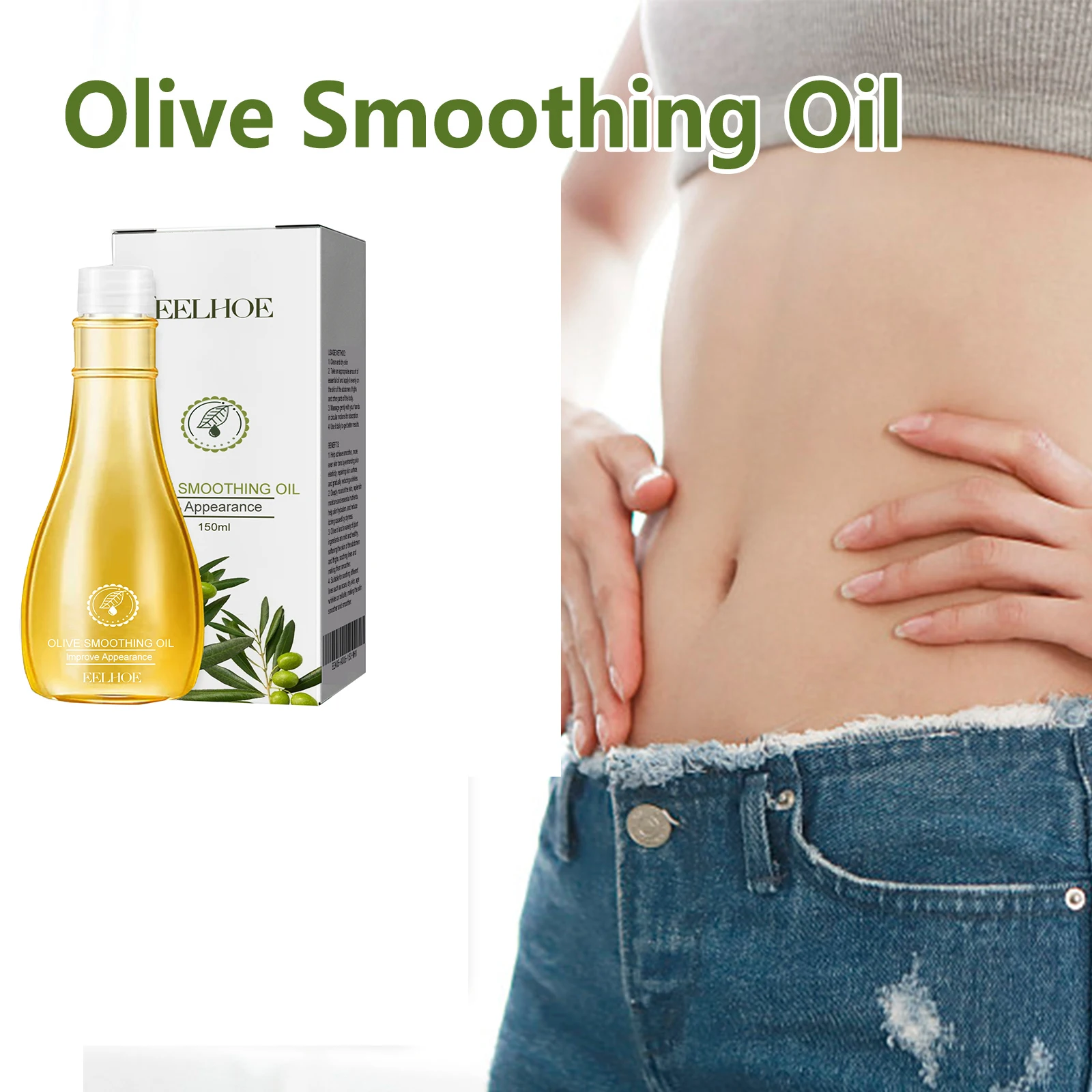 EELHOE Olive Skin Care Oil: A Mildly Nourishing Skin Care Oil that Moisturizes, Softens, Tones Skin, and Nourishes Body Skin