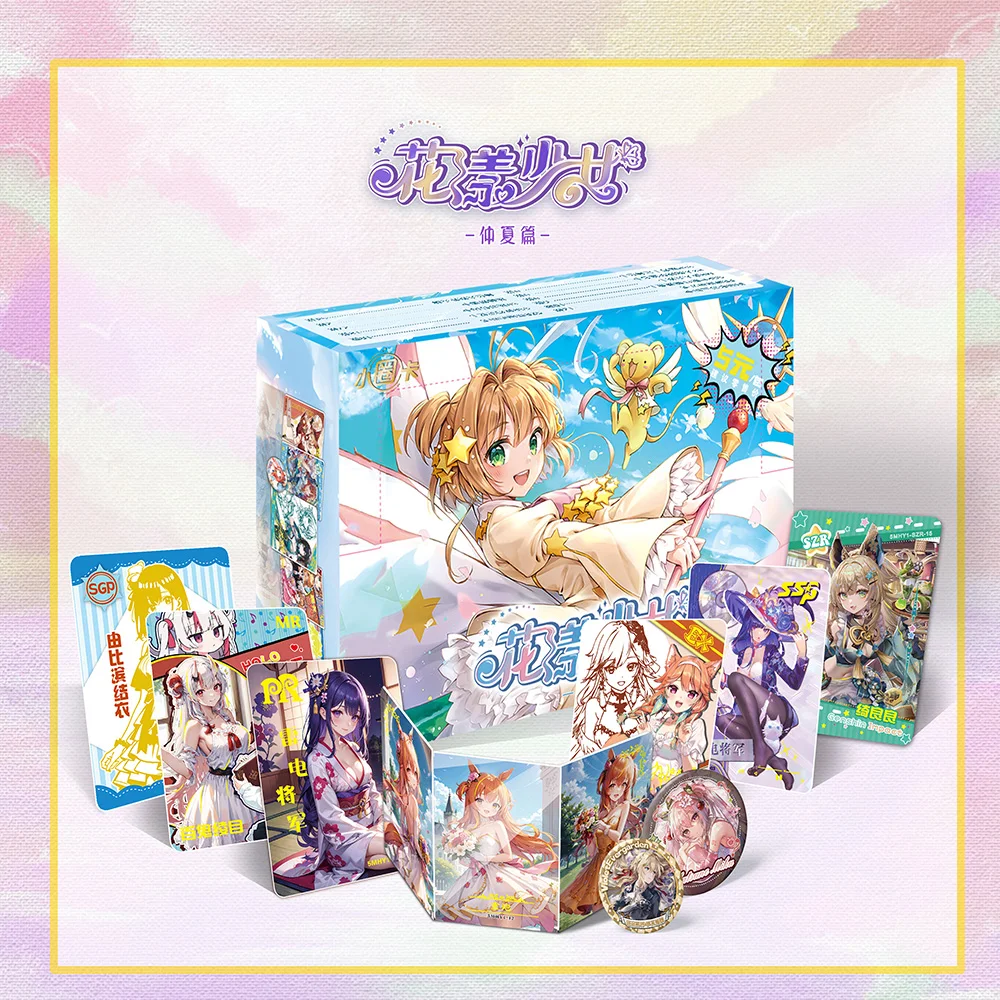 Goddess Story Flower Yang Girl 5m01 Collection Cards Booster Box Tcg Anime Cute Girl Bikini Game Card Child Table Toys For Gift