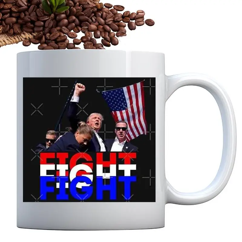 President Shot Coffee Mug 11oz Ceramic President Assassination Attempt Tea Cup President Coffee Mug Makes Me Stronger 2024 Vote