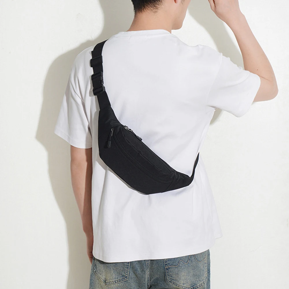 Men's Sports Fanny Pack,Waterproof Outdoor Waist Bag Water Resistant Chest Fanny Pack Multi-Layer Sportswear Phone Cross-Body