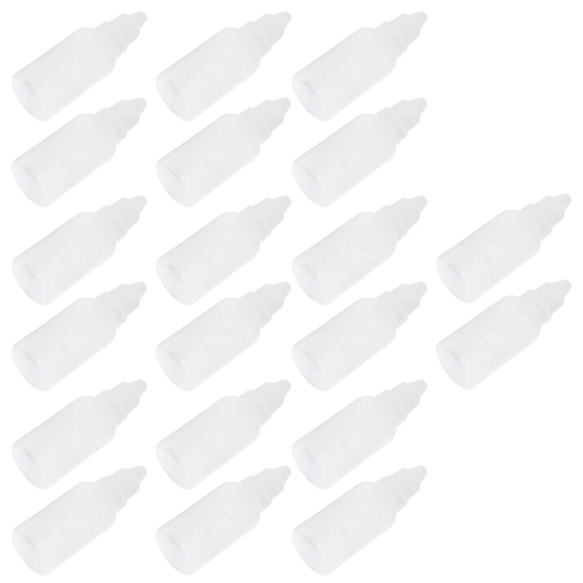 

20 Pcs Anti-theft Cover Eye Drop Bottle Droppers Empty Refillable Container