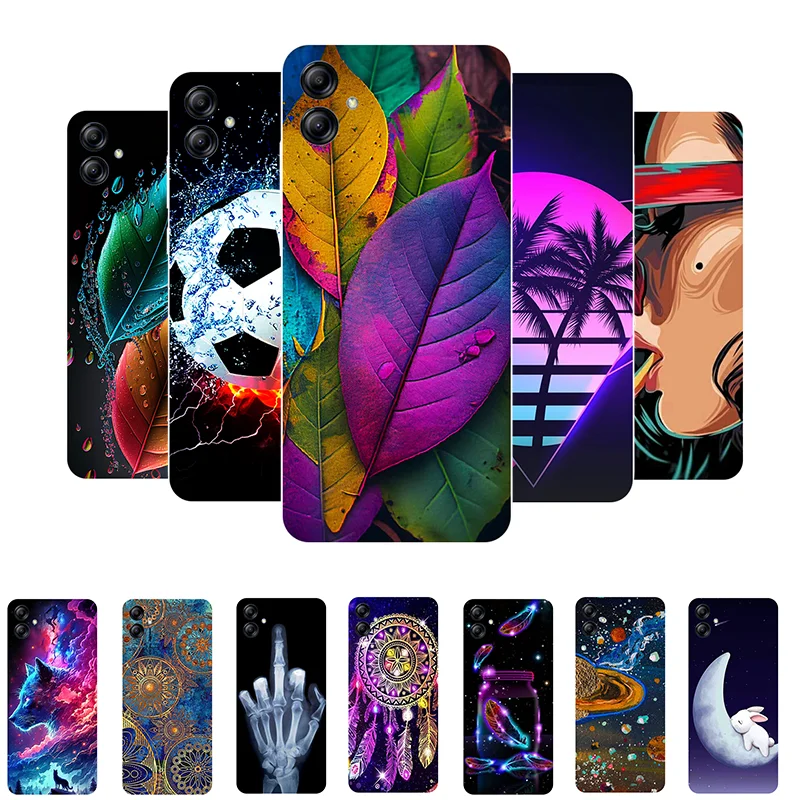 لسامسونج A04e حافظة سيليكون الغطاء الخلفي قضية الهاتف لسامسونج غالاكسي A04e SM-A042F الكرتون لينة حافظة A 04e الوفير Fundas