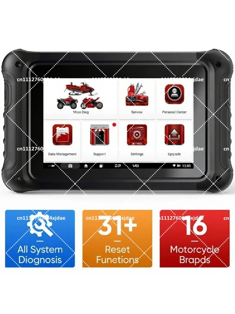 Motorcycle Full System Diagnostic Tool, OBD2 Scanner for Bike Engine Fault Detection, Universal Maintenance Tester