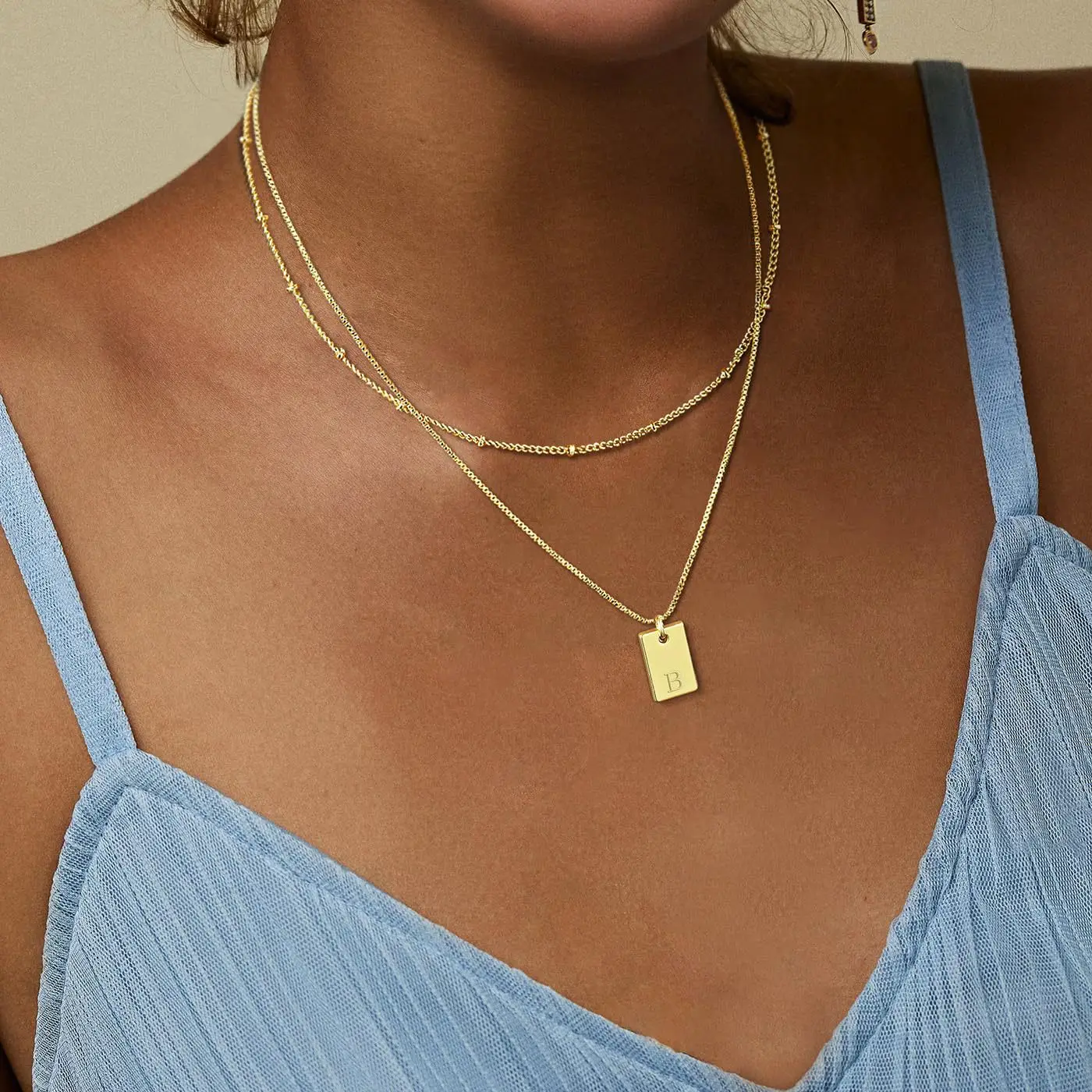 New 925 Sterling Silver Letter Necklace Personality Charm First Letter Pendant Choker Birthday Gift for Women Exquisite Jewelry
