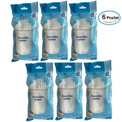 6-Pack Replacement Alkaline Water Filter Cartridge 400L for Mineral Water Pitcher Water Ionizer Purifier Alkadrops Jug System