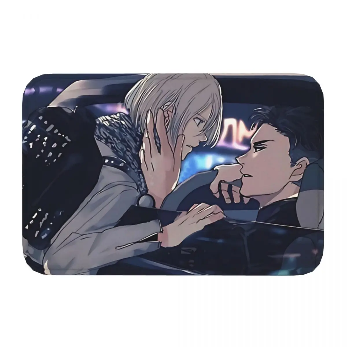 Yuri Otabek Date Night Anti-Slip Rug Doormat Bath Mat Hallway Carpet Entrance Door Decorative