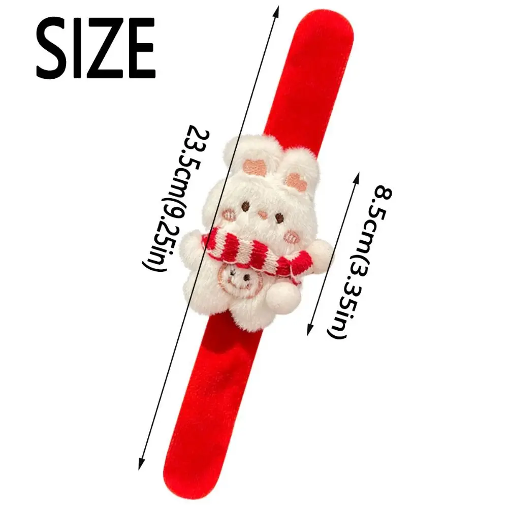 Creative Christmas Clapper Wrist Strap Cute Multicolour Cartoon Animal Wrist Band Filled Cotton Three-dimensional