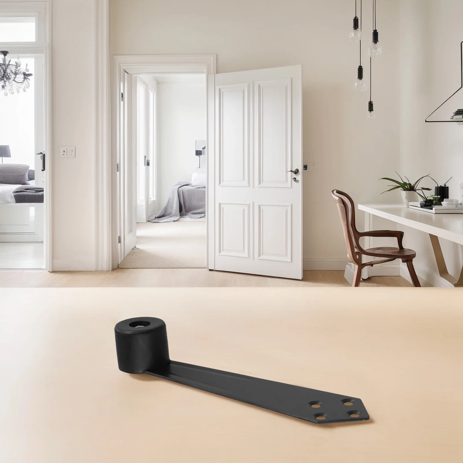 Furniture Door Stop Stainless Steel Door Stopper For Home 90° Opening Angle Easy Installation Effective Ventilation