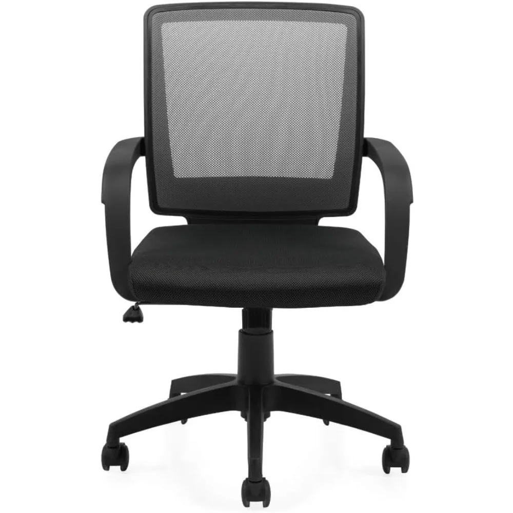 6 أقدام عميقة 21 قدمًا، 4 أقدام عالية لمحطة عمل المكتب مع كرسي، لون أسود، مثالية لتقسيم الغرفة والمساحة D