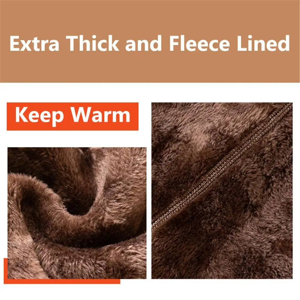 Sexy Skin Colored Fleece Lined Tights Thick High Waist Warm Pantyhose Plus Size Fake Translucent Leggings for Women
