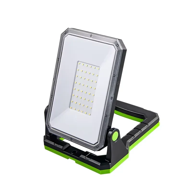 Outdoor IP65 waterproof and drop-proof folding work strong light high power rechargeable LED flood light 1300 lumens lighting