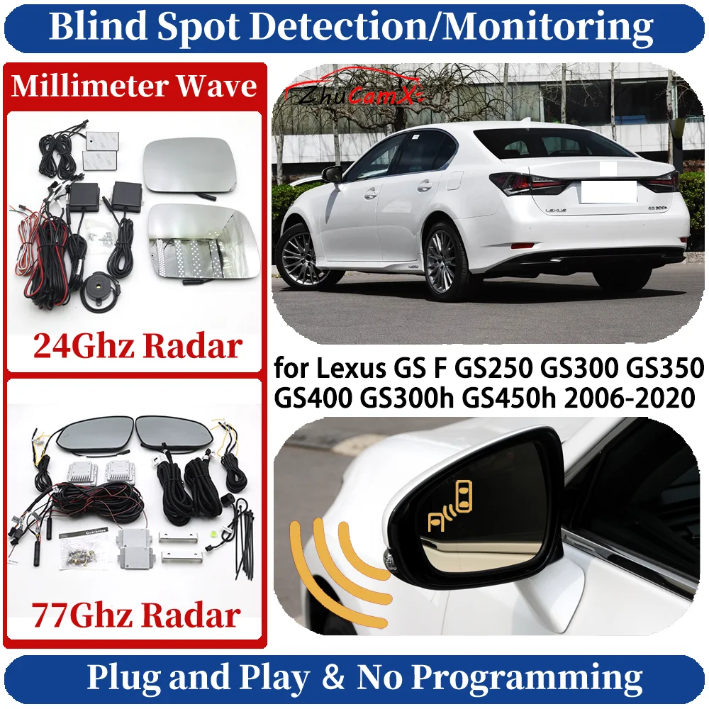 Blind Spot Monitoring/Detection System for Lexus GS F GS250 GS300 GS350 GS400 GS300h GS450h Driving Side Lane Change Safe Assist