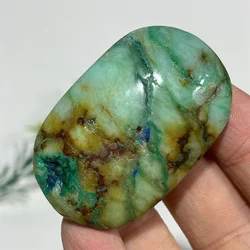 Green Jade Natural Crystal Palm Stone Quartz Reiki Healing Reiki Living Spiritual Minerals Home Decoration Feng Shui