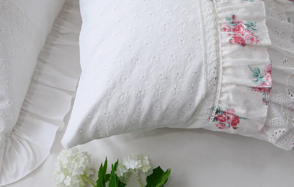European Embroidery Cushion Cover Cake Lace Pillow Cover Handmade Elegant Bedding Decorative Pillowcase Sofa Cushion Top Luxury