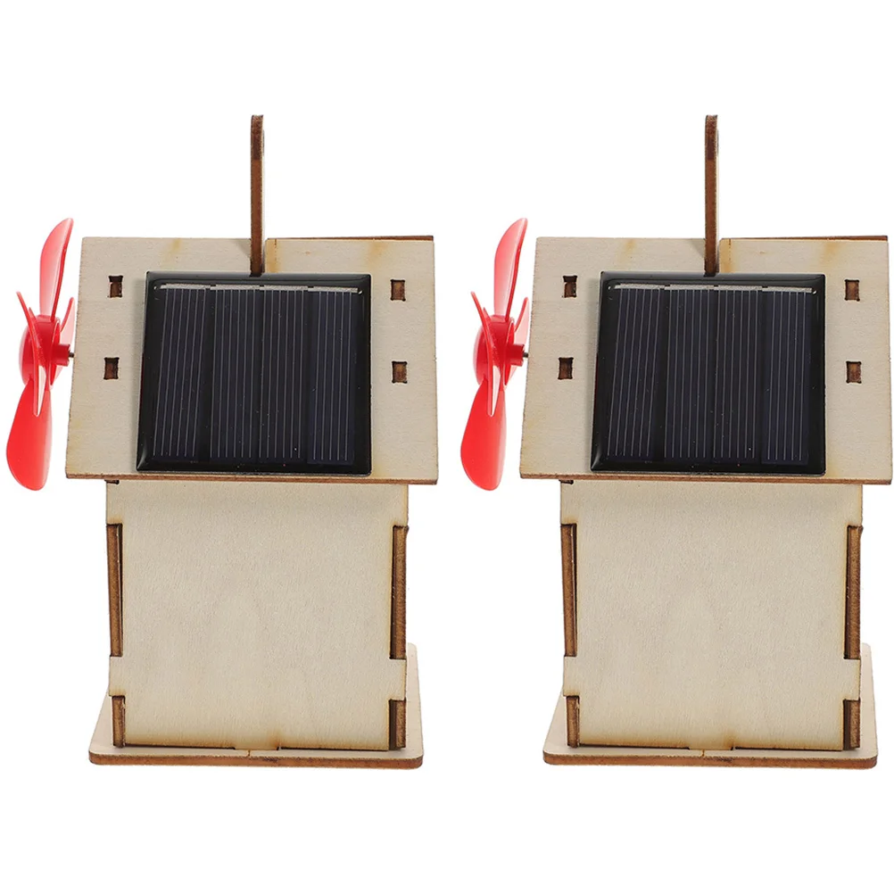 2 ensembles de jouets solaires pour petite maison pour enfants, assemblage, construction d'expérimentation scientifique, puissance