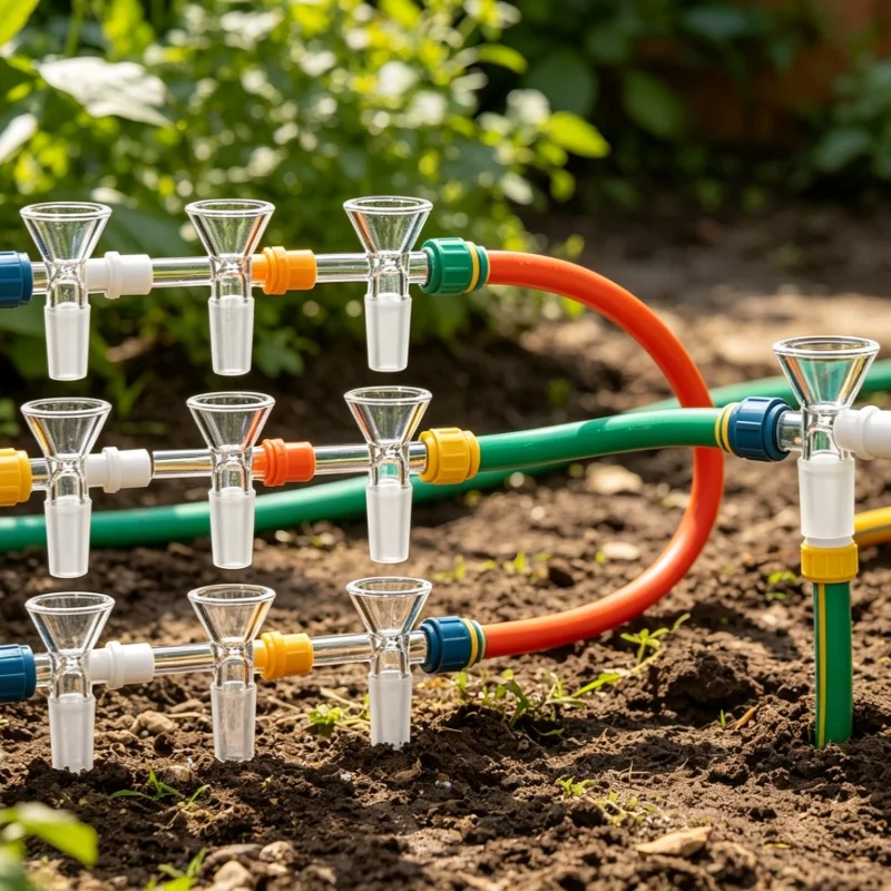 10PCS High Borosilicate Bowl Glass Garden sprinkler Garden watering supplies