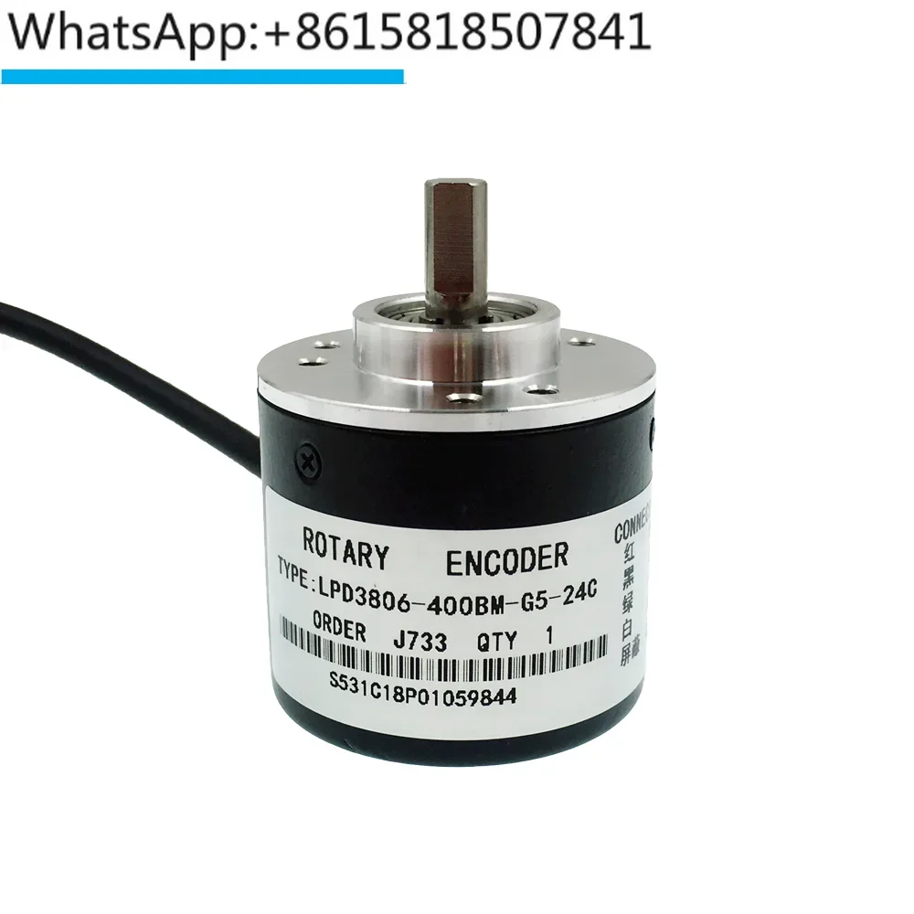 Incremental photoelectric rotary encoder LPD3806-400BM-G5-24CAB pulse/line two-phase 5-24V