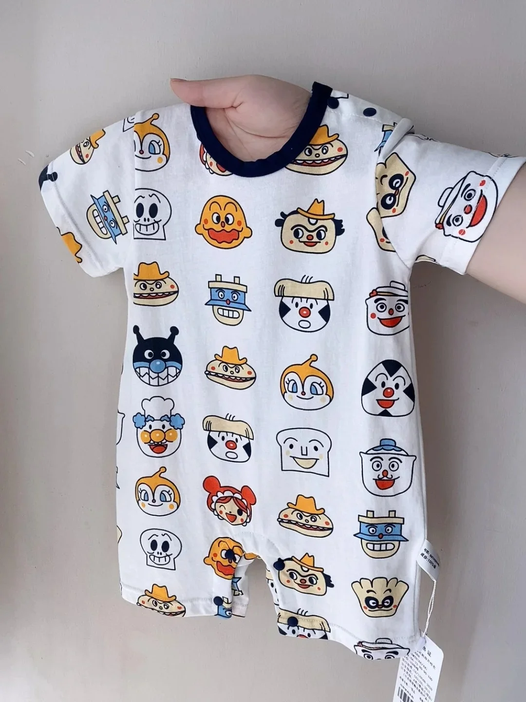 

Summer Thin ort Sve Baby Rer Cotton H Harie Baby Clothes oulder Open Two-Purpose Crotch Cling Suit Onedie Clothes