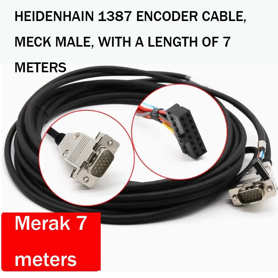 

Heidenhain 1387 encoder line, Huitong encoder line, equipped with Xinshi Damernak elevator encoder line, 7 meters long