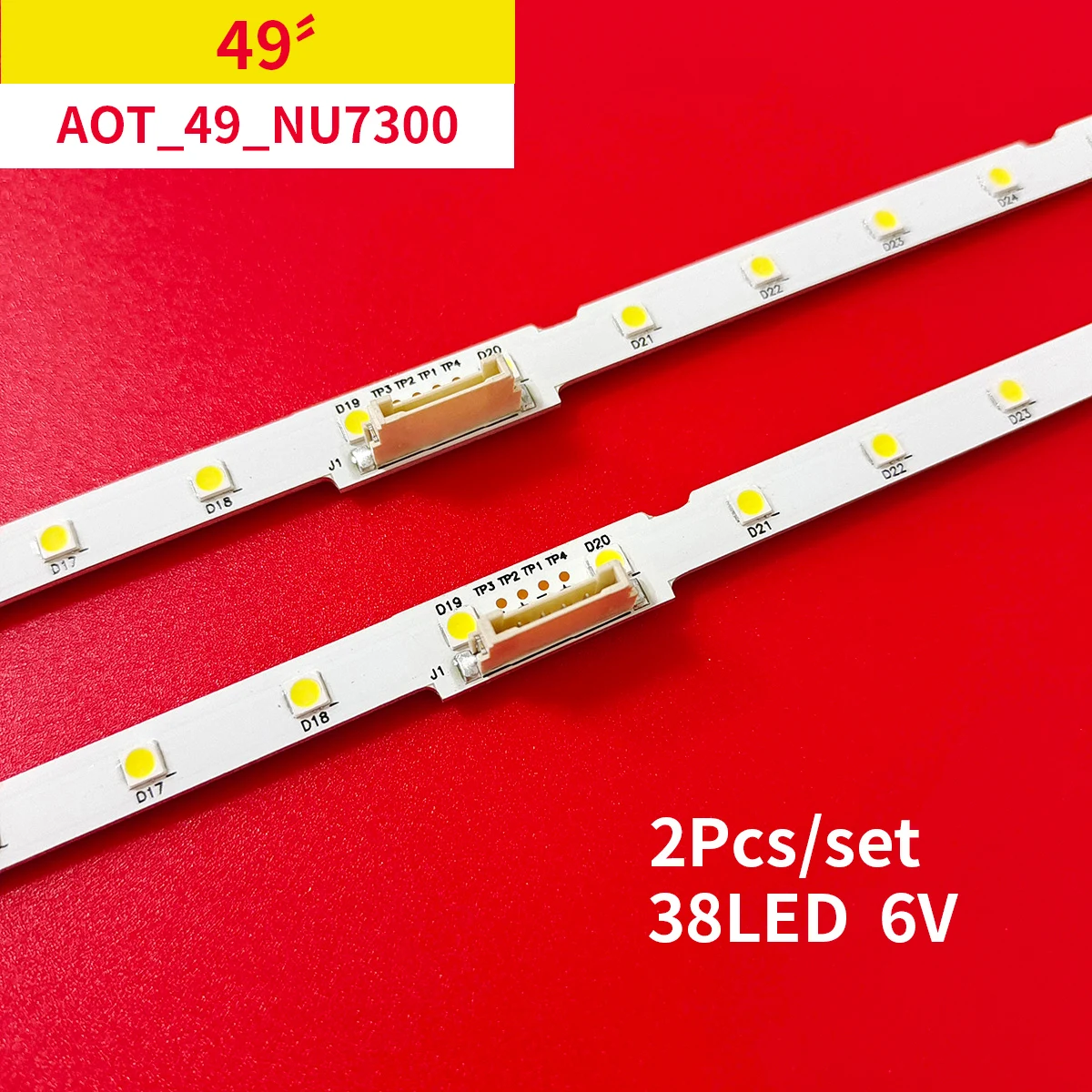 

10Pcs/5set LED Backlight Strip for 49"TV UE49NU7100 UE49NU7170 UE49NU7300 UN49NU7100 UE49NU7670 UE49NU7140U AOT_49_NU7300