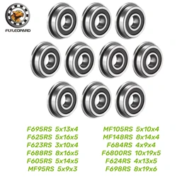 5/10Pcs F6800RS Bearing 10x19x5 mm ABEC-7 F6800-2RS Flange Ball Bearings F623 F695 F625 F688 F605 MF148 MF105 F684 F624 - 2RS