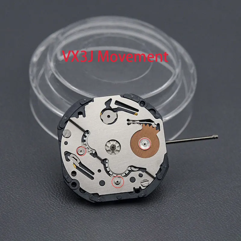 Watch Movement Six-Pin Quartz Movement Japanese VX3J Without Batteries Watches Men's Watches Repair Parts Watch Aftermarket