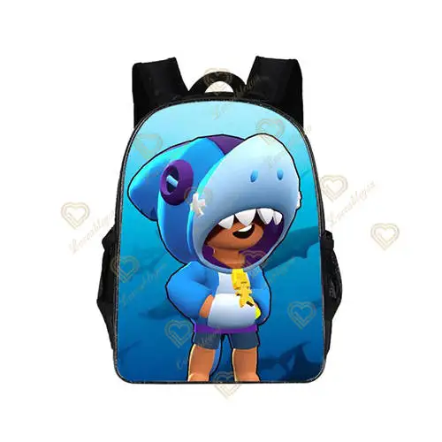 Student Backpack Cartoon Anime Kids Knapsack Stars Leon Spike Schoolbag Game Printed High Capacity Rucksack Teens School Bookbag