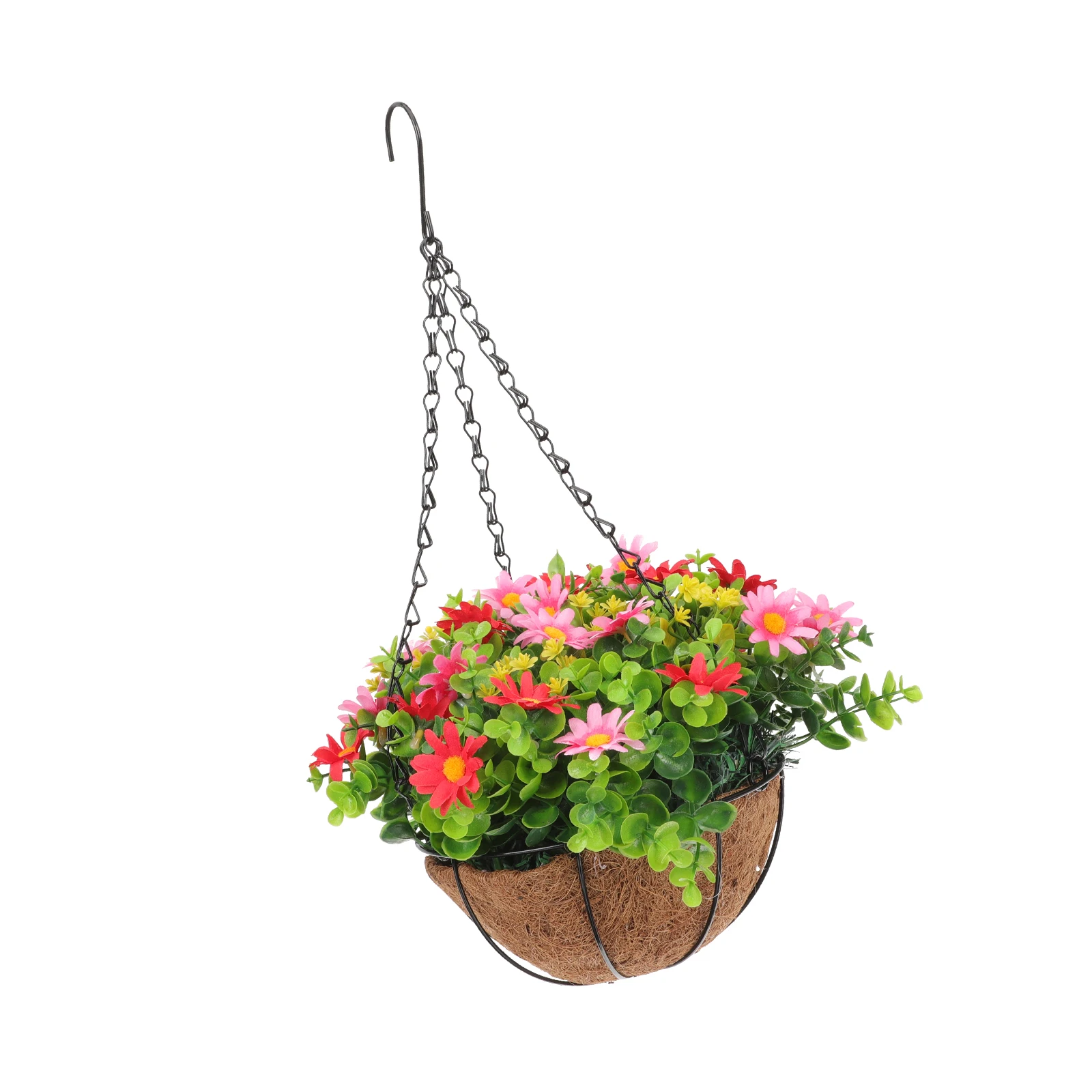 

11 Premium Coconut Fiber Hanging Baskets Outdoor Planters Weather Resistant Yard Decor Natural Look Flower Pots Hangers