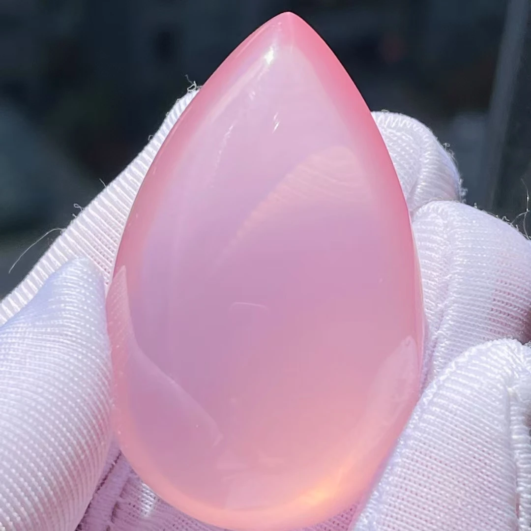 Natural Pink Rose Quartz Pendant Necklace 44*28*20mm Star Light Heart Love Women Men Jewelry AAAAA