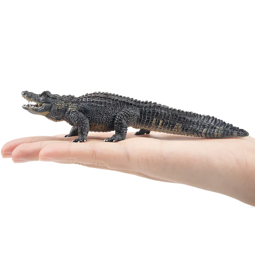 Toymany symulacja aligator dzika przyroda Model zwierzęcia zabawki Mini figurki lalki figurki zabawki prezent dla dzieci dekoracja tortu