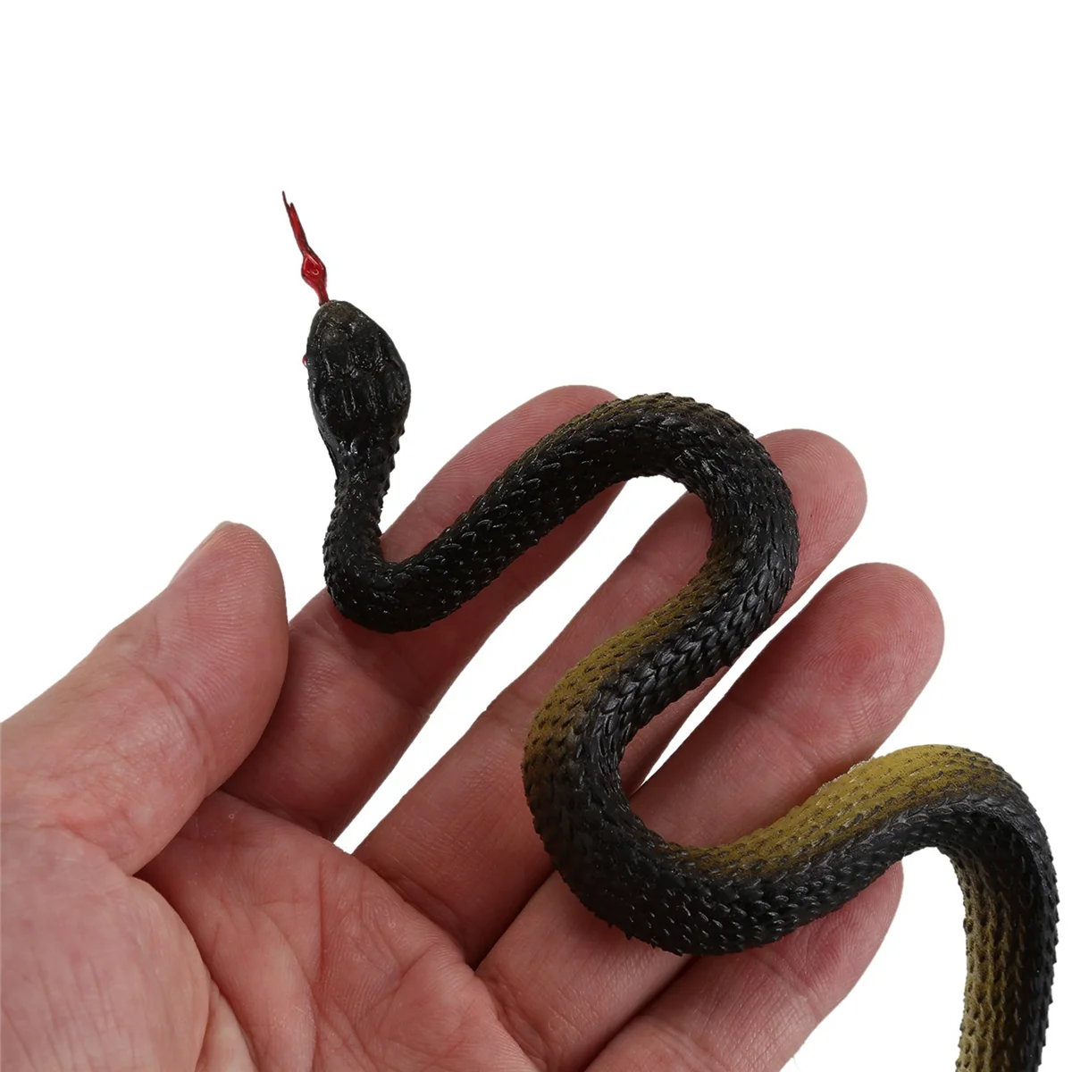 A77I 4X 고무 뱀 척 트릭 장난감 정원 소품