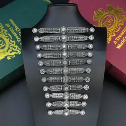 Sunspicems National Caucasus Women Breastplate Bride Bibs Wedding Jewelry Crystal Turkish Body Jewelry Sewing Chest Decorations