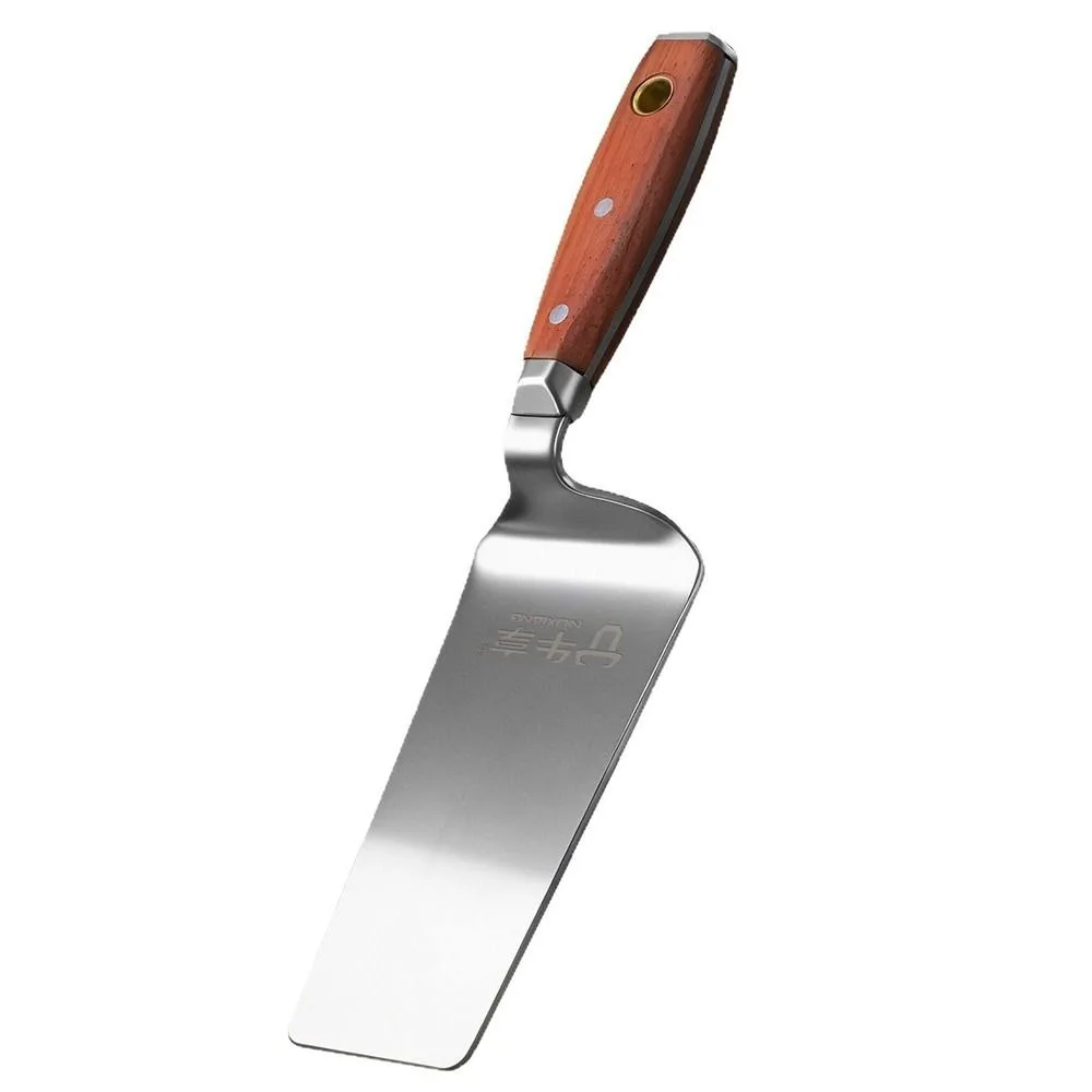 Flat/Pointed/Round Head Brick Trowel Thickened Body Wooden Handle Plastering Trowel Stainless Steel Household & Construction Use
