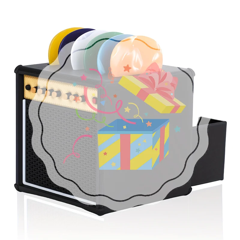 3D Printed Portable Guitar Pick Holder With Drawer Waterproof Dustproof Guitar Picks Organizer Picks Storage And Display Gifts