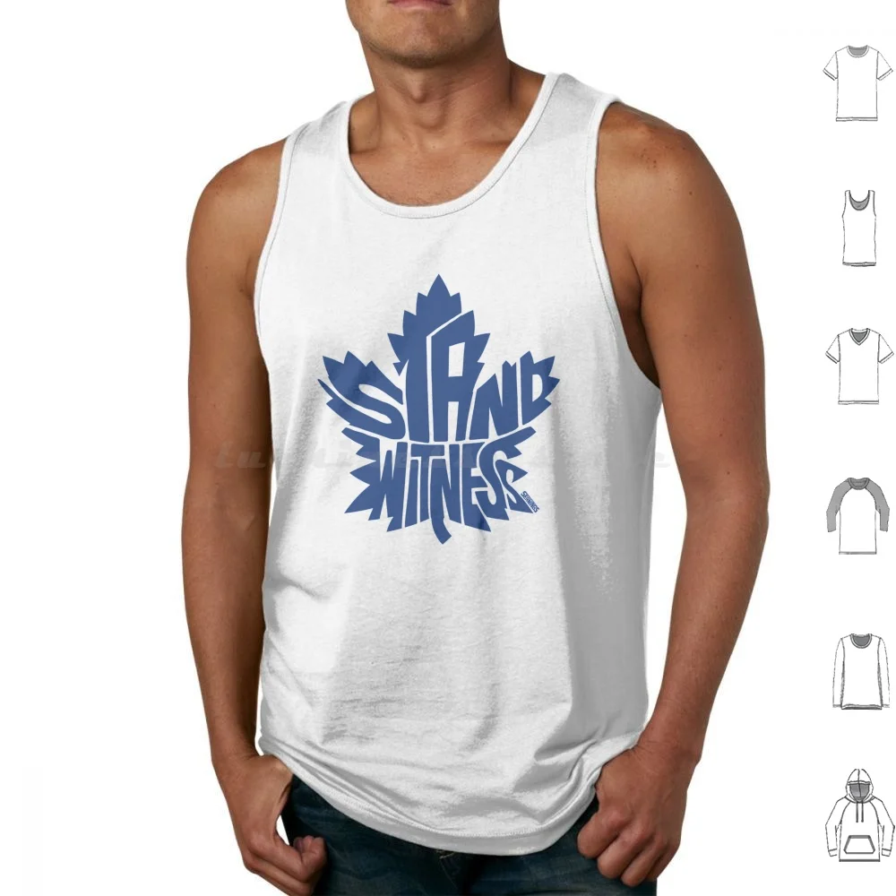 Stand Witness Blue Tank Tops Print Cotton Hockey Ontario Six 6Ix Blue Jays Raptors Ice Skate Yyz Logo Icon Canada