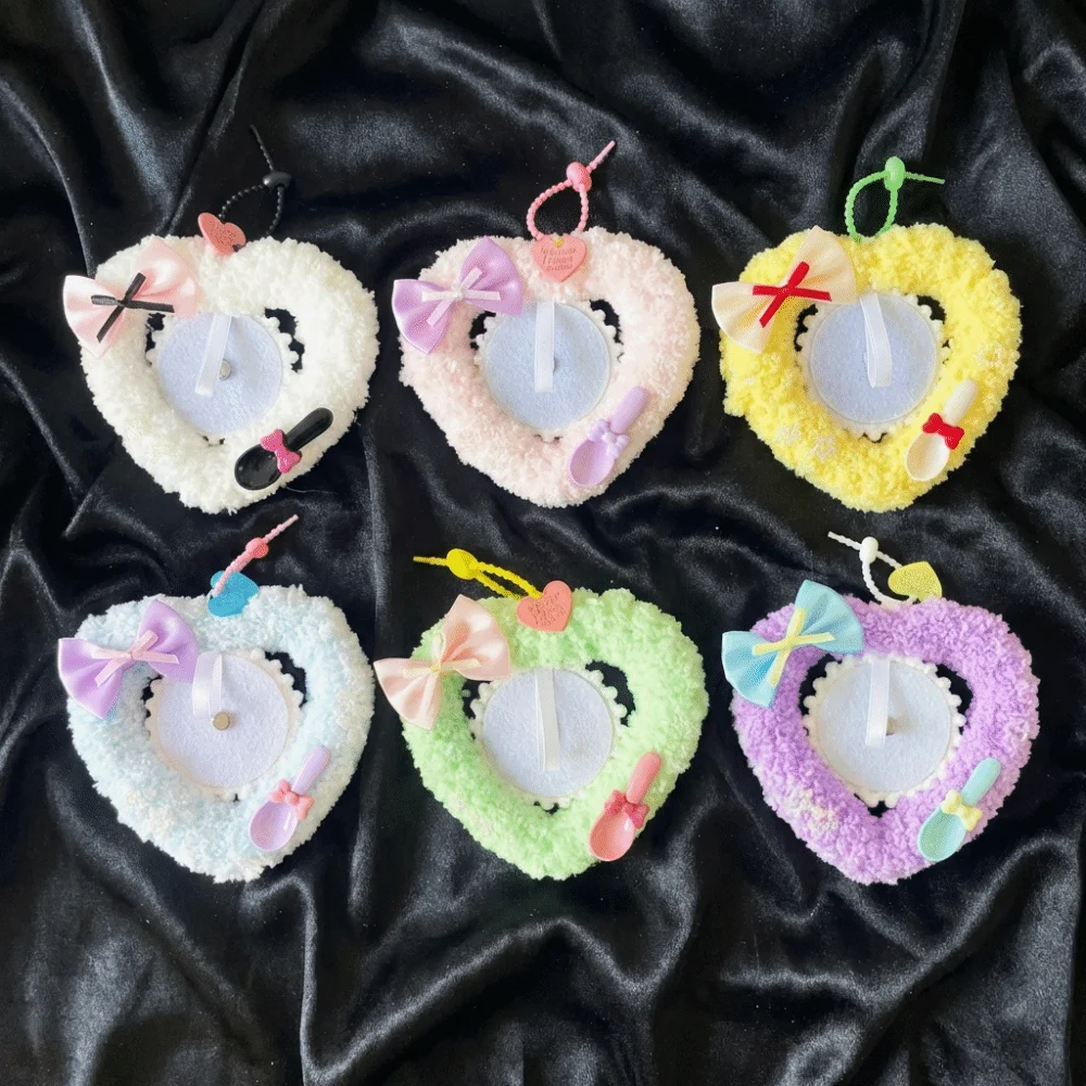 Bow Magnetic Anime Badge Holder Wings Ruffle lace Pins Display Base Chain Violin Love Heart Badge Frame Pendant