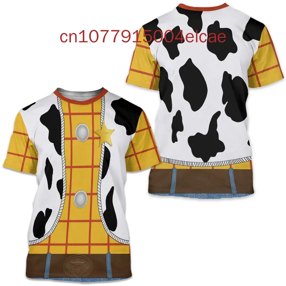 New Toy Story Woody T-Shirt 3D Printed Casual Street Men's and Women's Round Neck T-Shirt