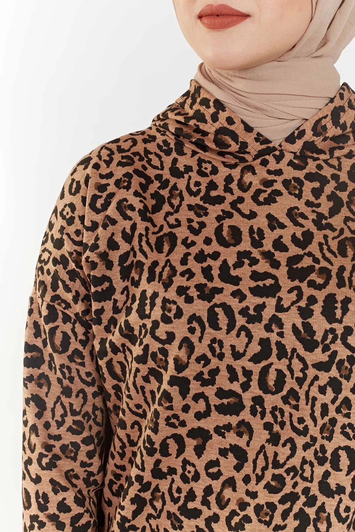 Leopard print Hooded Tunic ER