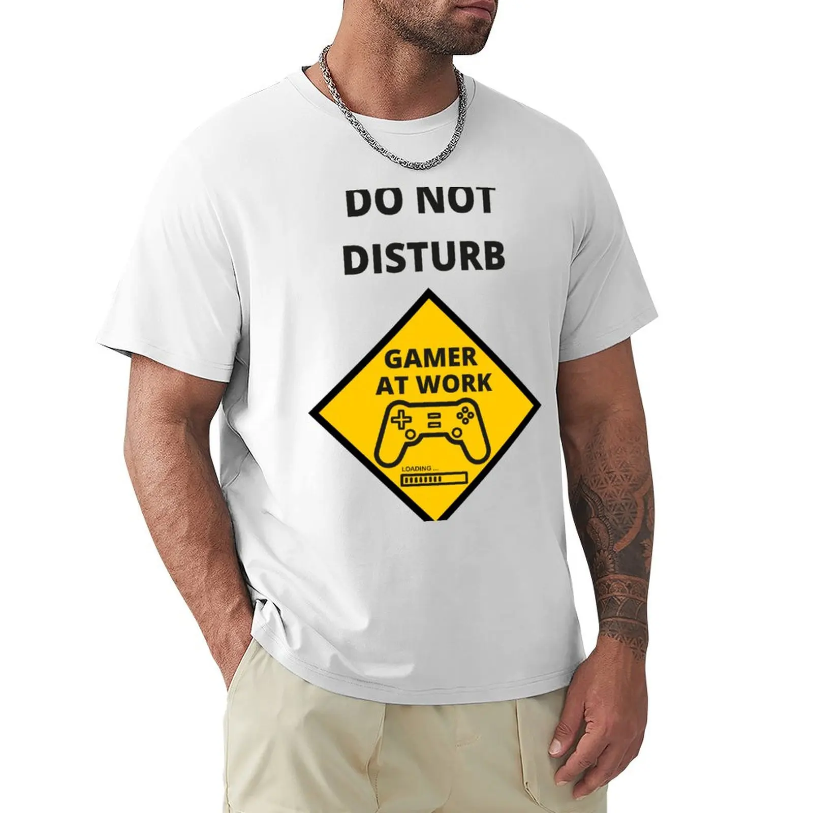 DO NOT DISTURB GAMER AT WORK T-Shirt Blouse new edition summer tops Men's t-shirt